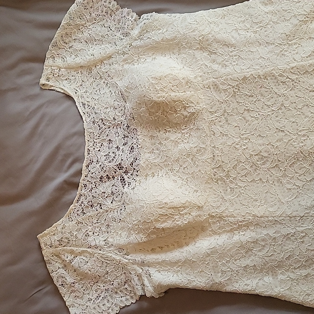 David's Bridal full lace wedding dress